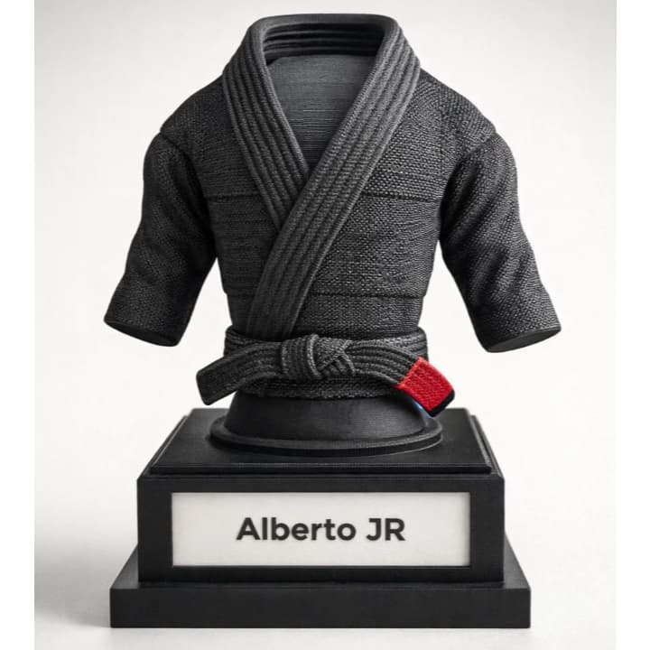 Troféu Kimono Artes Marciais Personalizado | Jiu-Jitsu, Judô ou Karatê | Nome Personalizado