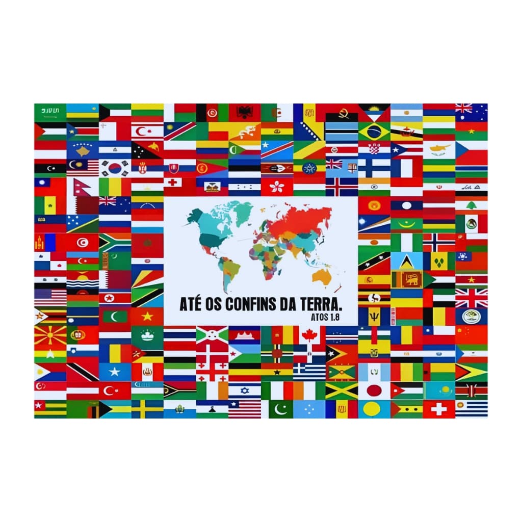 Bandeira Para Campanha Missões púlpito igreja Missionário