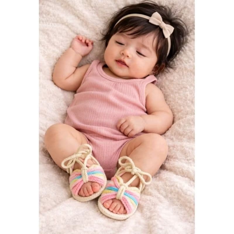 Sandália de crochê Sandália bebê Sandália menina Sandália infantil