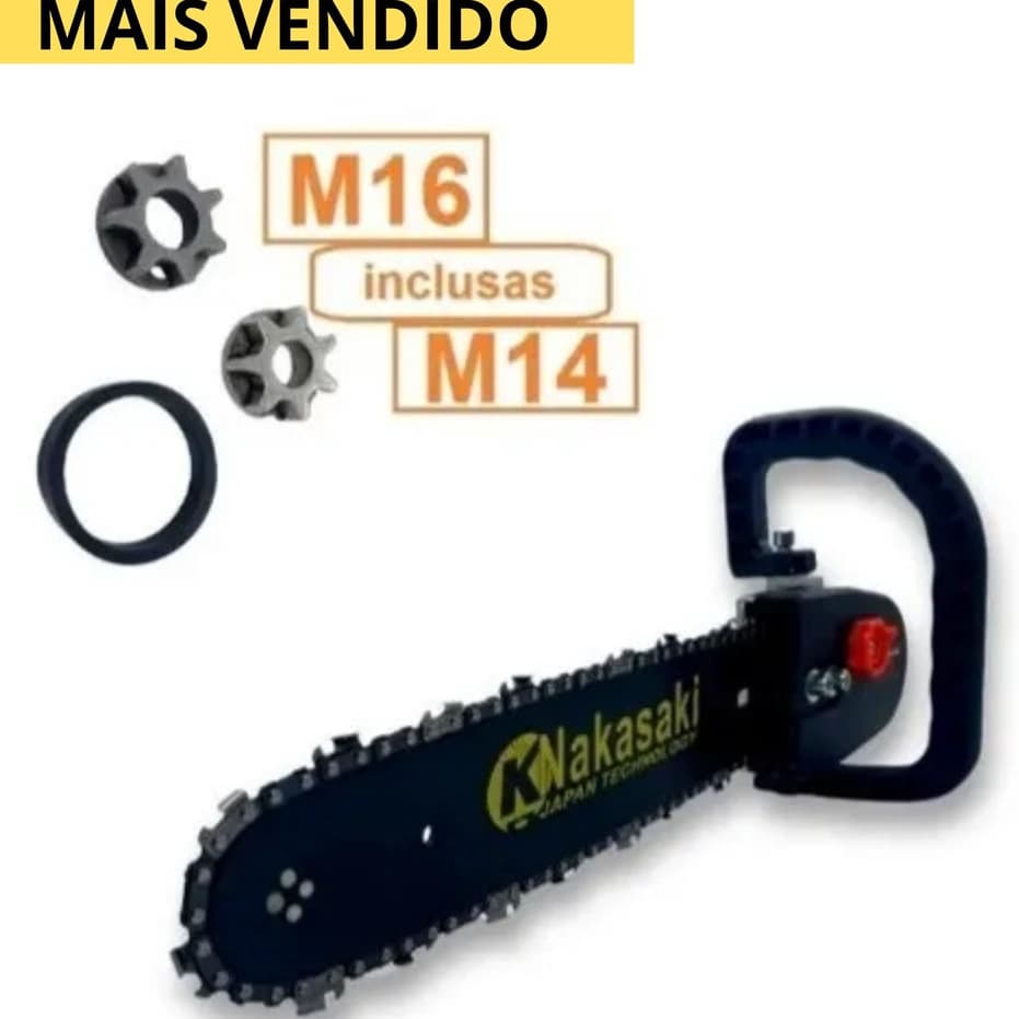 Saibro de esmerilhadeira Adaptador Motosserra Para Esmerilhadeira / Lixadeira