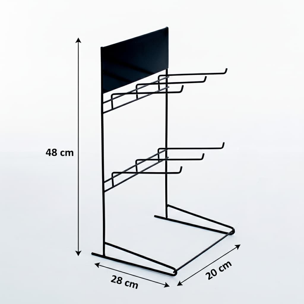 Display Expositor Para Balcão Com 6 Ganchos