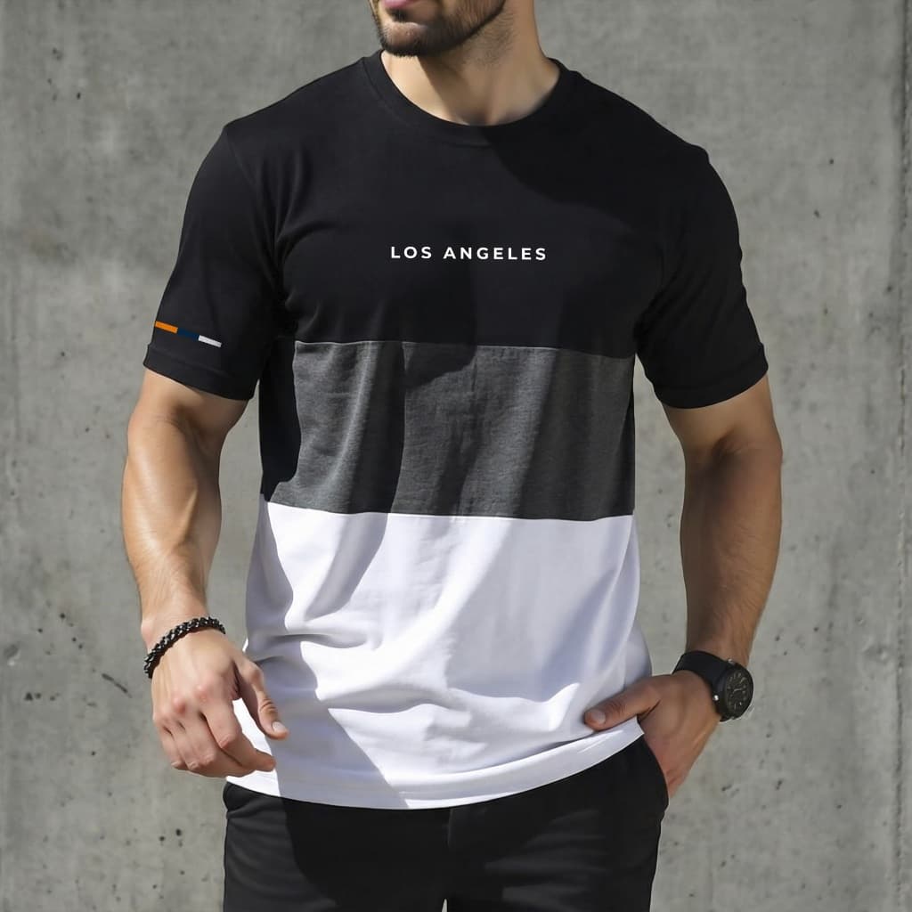 Camisa Masculina LOS ANGELES Urban Street T-shirt 100% Algodão