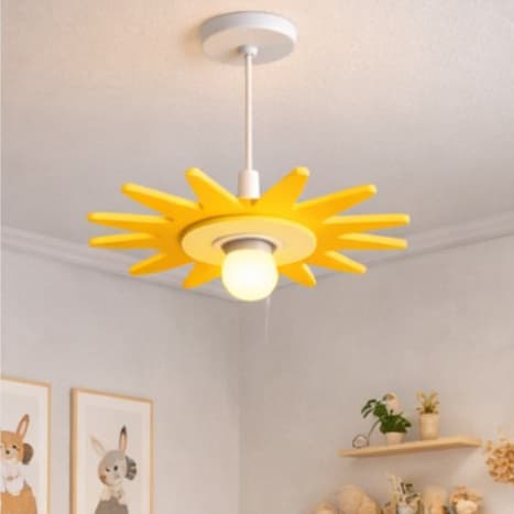 Lustre Infantil Sol - Lustre Para Quarto Infanti E Quarto De Bebê