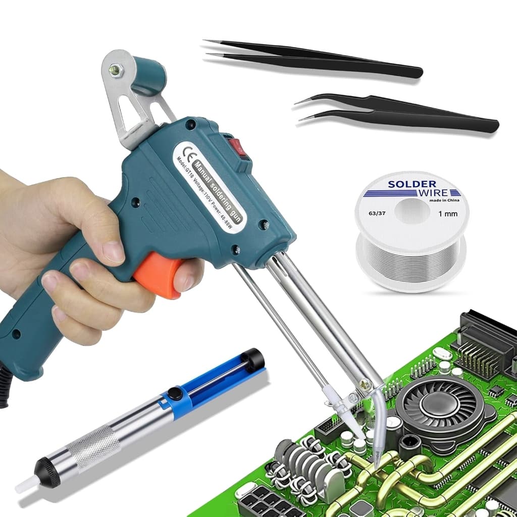 kit ferro de solda soldar soldador 60w-110v +220V estanho automático