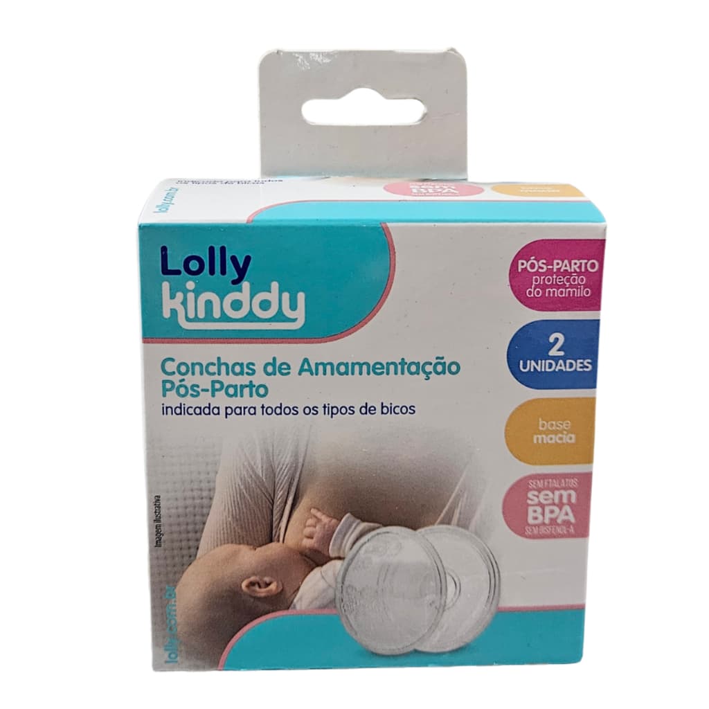Concha De Amamentação Pós Parto Macia 2 Un - Lolly Kinddy