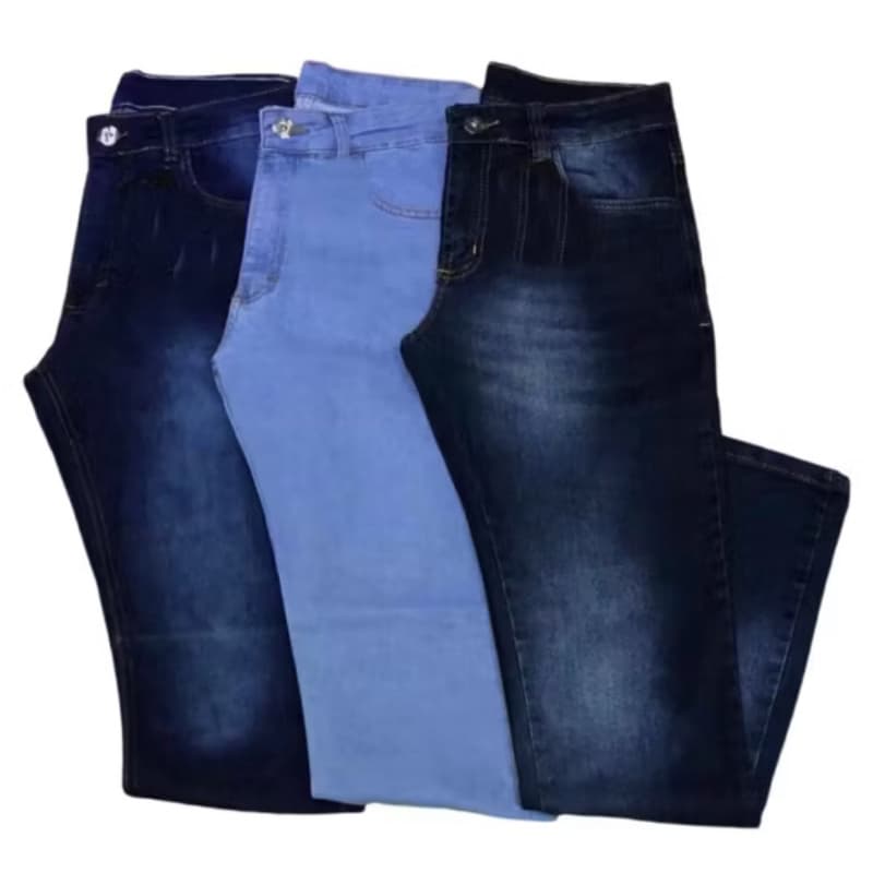 Kit 3 Calça Jeans Masculina Premium Com Elastano