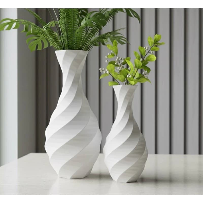 Kit Vasos Decorativos Modernos Geométricos | Decoração Sala Mesa Impressão 3D