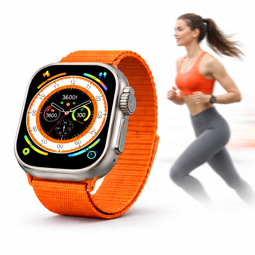 Smartwatch W68 Ultra 49mm Tela 2.0 NFC Monitor Saúde Chamadas Android iOS - Envio Imediato Lacrado