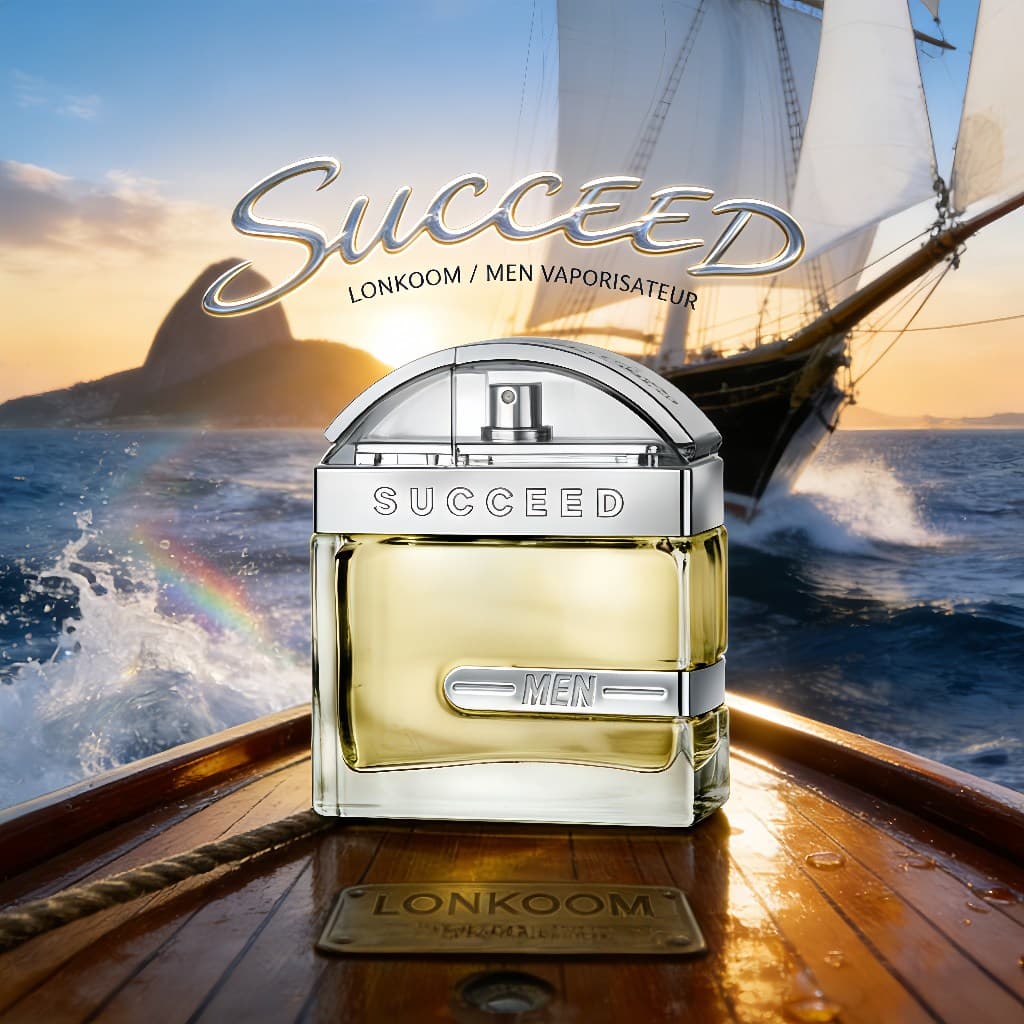 LONKOOM Perfume Masculino Succeed Eau de Toilette - 100ml  Presente Ideal para Homens