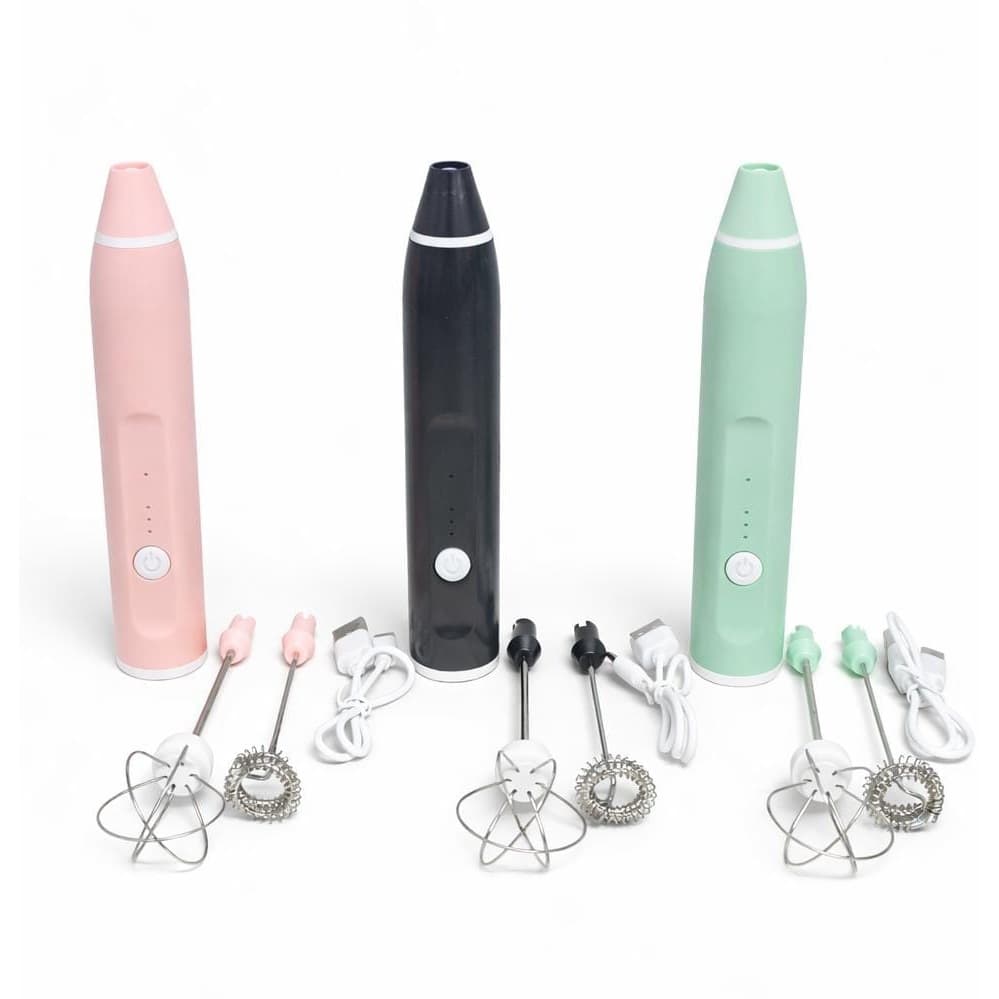 Batedor Misturador Mixer Elétrico para Bebidas Leite Café Clara de Ovo 2 em 1