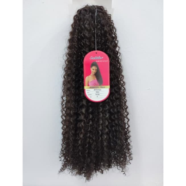 Aplique Rabo Cavalo Cacheado Ser Mulher  - Fibra 100% Bio Proteína Modelo Jennifer Look Instantâneo