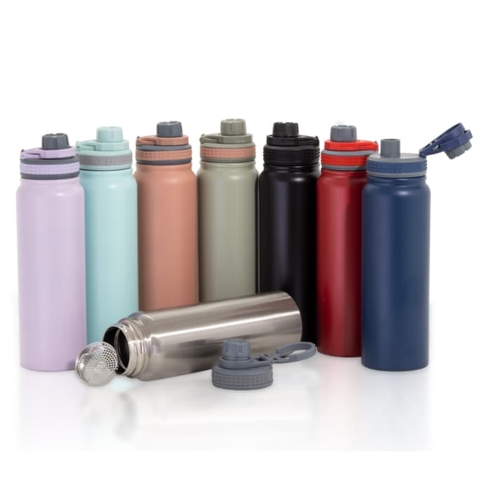 Garrafa Térmica C/ Infusor De Bebidas Chá Inox 850ml Parede Dupla Linha Premium