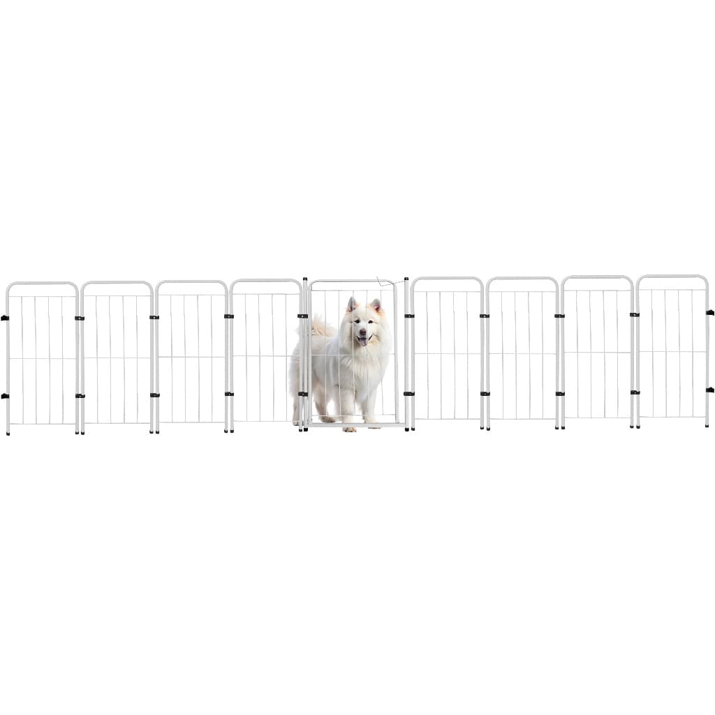 Cercado Grade 331x70cm Portão + 8 Módulos Segurança Pet Cães Cachorro