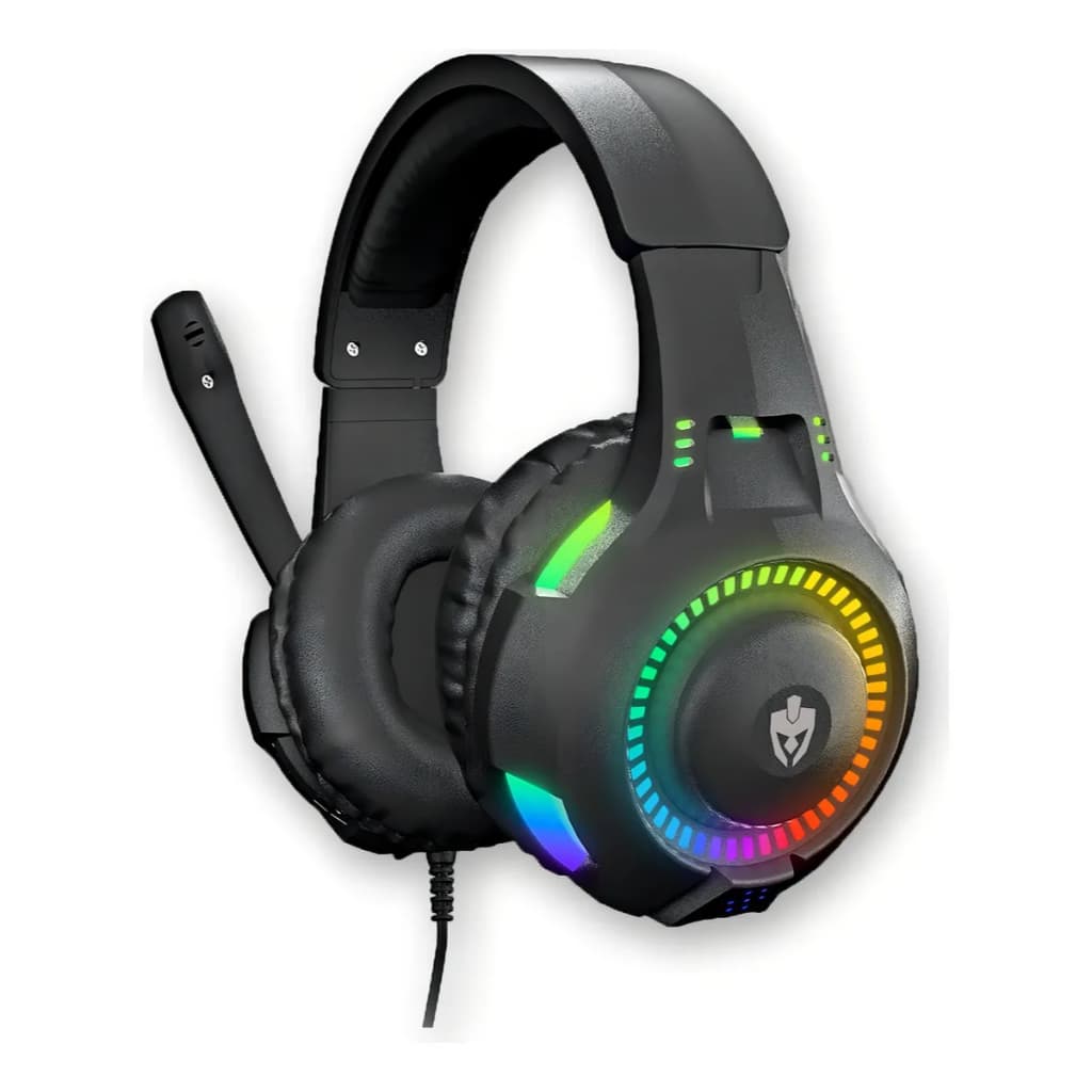 Fone Gamer Headset Evolut Gamer Rival Led Rainbow P3 Eg307