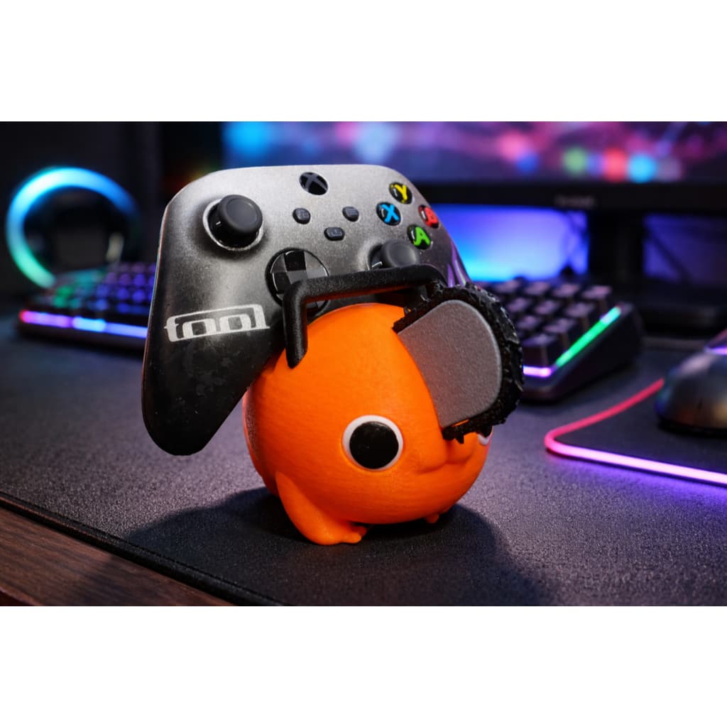 Suporte para Controle Gamer Pochita Chainsaw Man | Porta Controle Xbox PS5 | Decoração Geek Fan Art