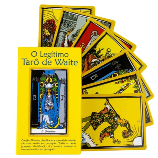 O Legitimo Taro Waite 78 Cartas Plastificado Com Manual