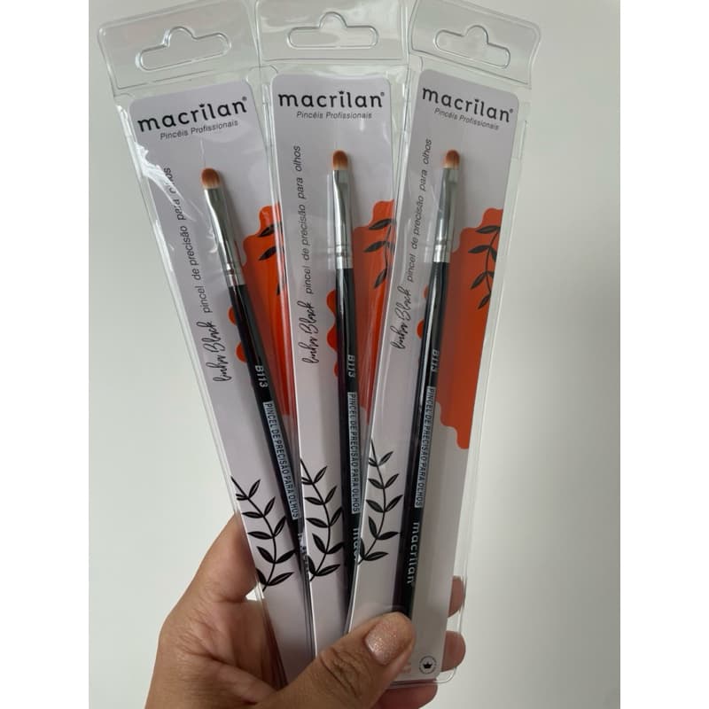 Pincel B113 profissional de precisão para olhos Macrilan – Linha B