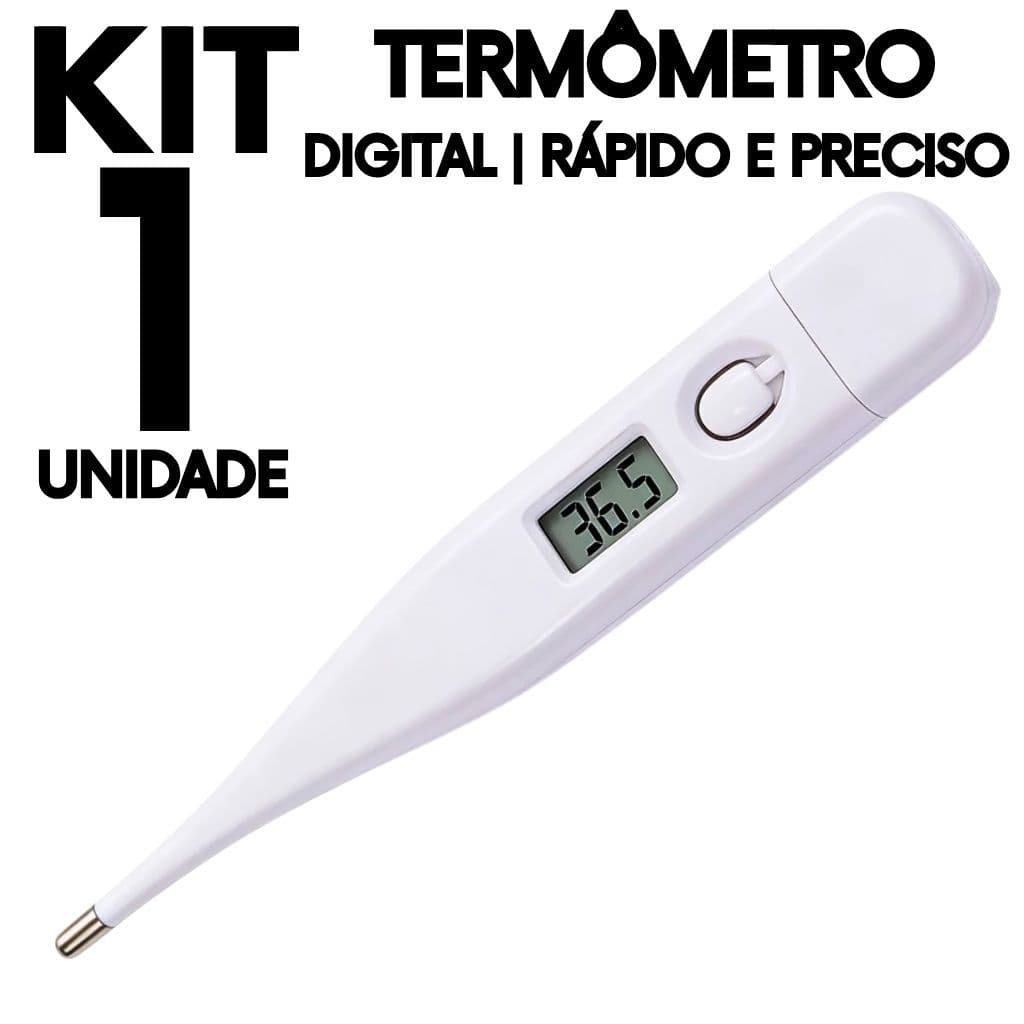 Termômetro Digital Portátil Medidor de Febre Rápido Preciso Adulto Infantil
