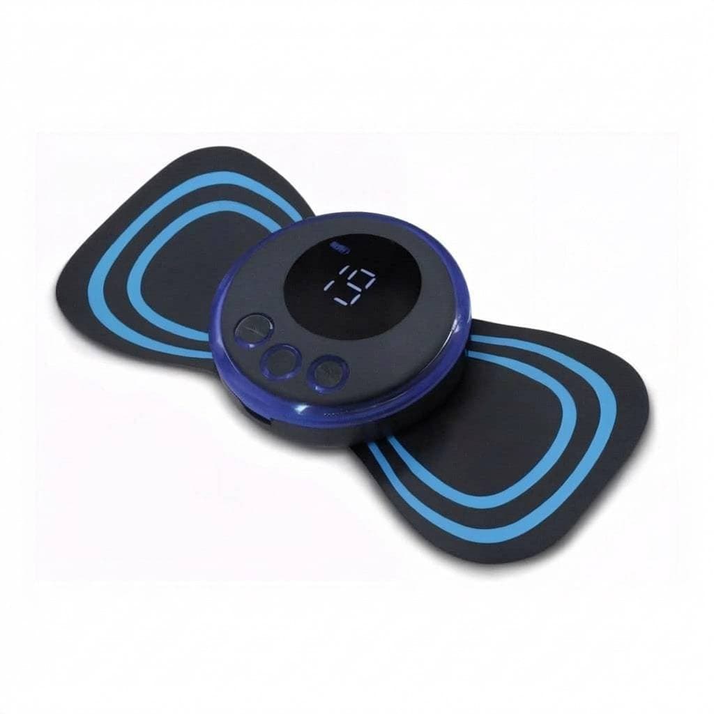 Mini Massageador Elétrico Portátil EMS Relaxamento e Alívio de Dores no Corpo