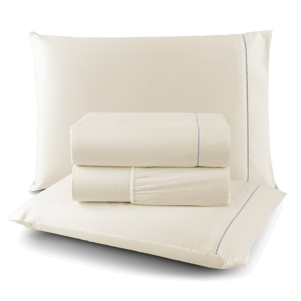 Kit Len莽ol Casal 4 Pe莽as Jogo de Cama Completo com El谩stico Len莽ol Superior 2 Fronhas Cama Box
