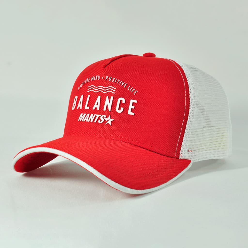 Boné Vermelho Mants Balance Modelo Tendência Street Bone Premium Modelo Exclusivo