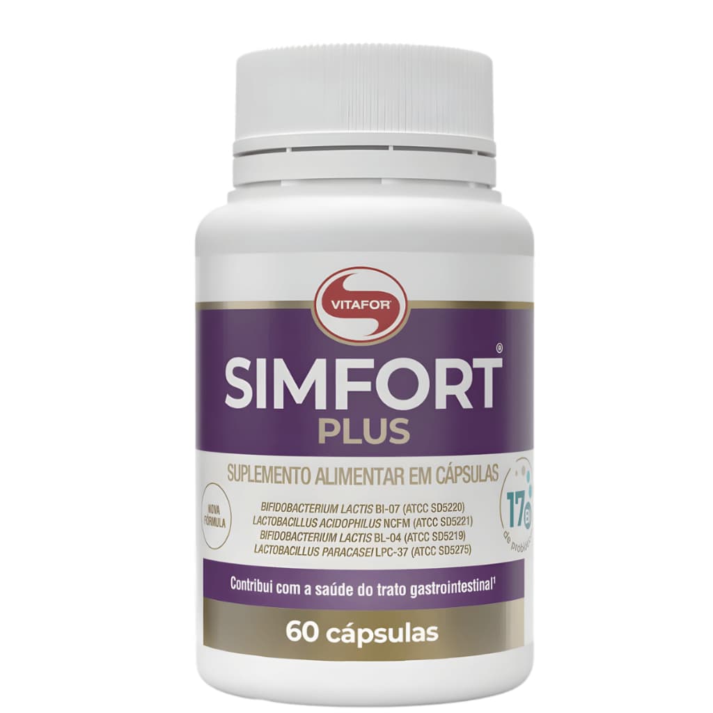 Simfort Plus Vitafor 60 Cápsulas Probiótico