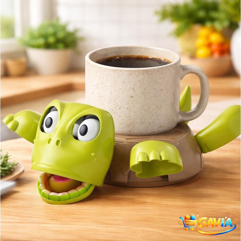 Suporte Porta Xícara Tartaruga Divertida Criativa Decoração Café Presente