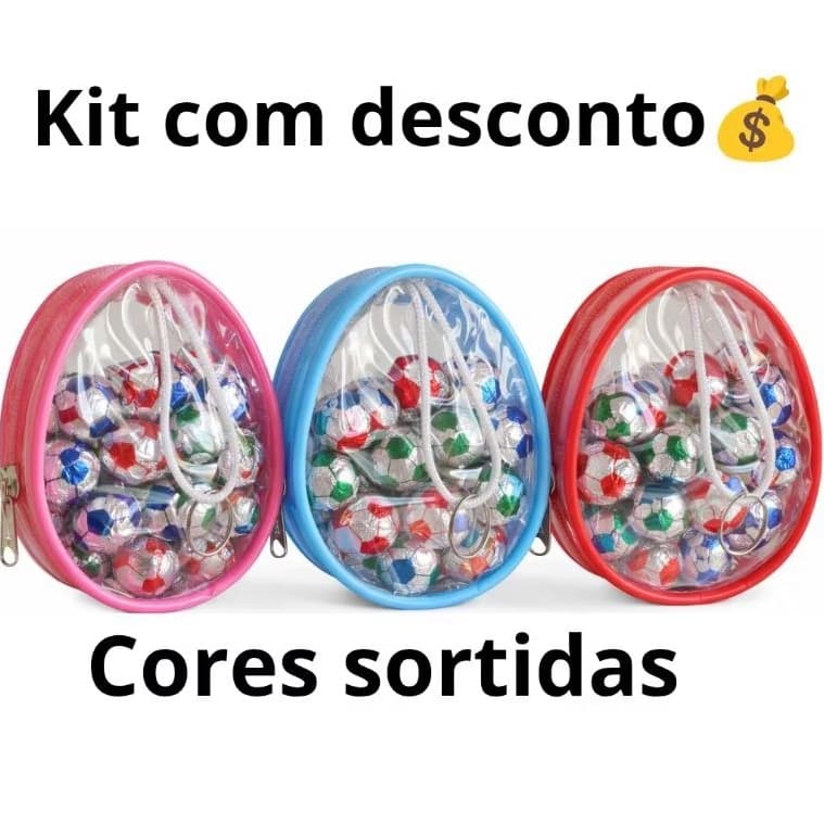 Kit Chaveiro Bolsinha Páscoa Ovo Transparente 3 ou 5 Unidades Porta Moedas Doces Lembrancinha