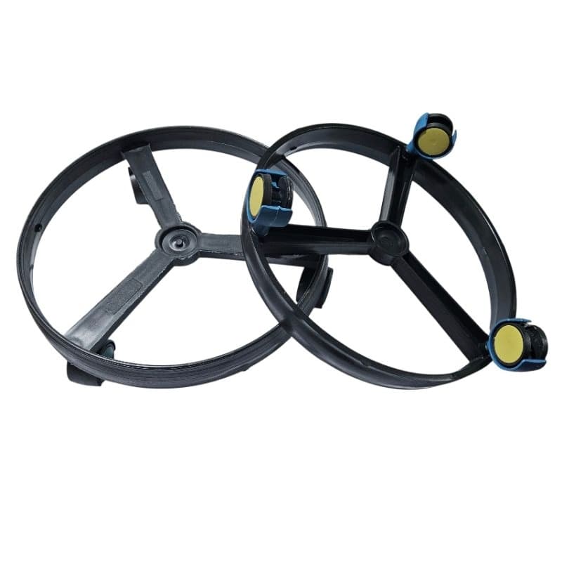 5 UND Suporte para Botijão de Gás Vaso de Plantas e Galão de Água com 3 Rodinhas Super Resistente 55 KG