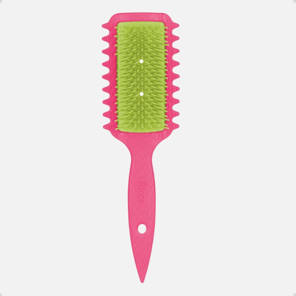 Escova Fitagem Desembaraçadora Ricca Flex Fita Curls Definição Cachos Anti Frizz Cabelos Cacheados