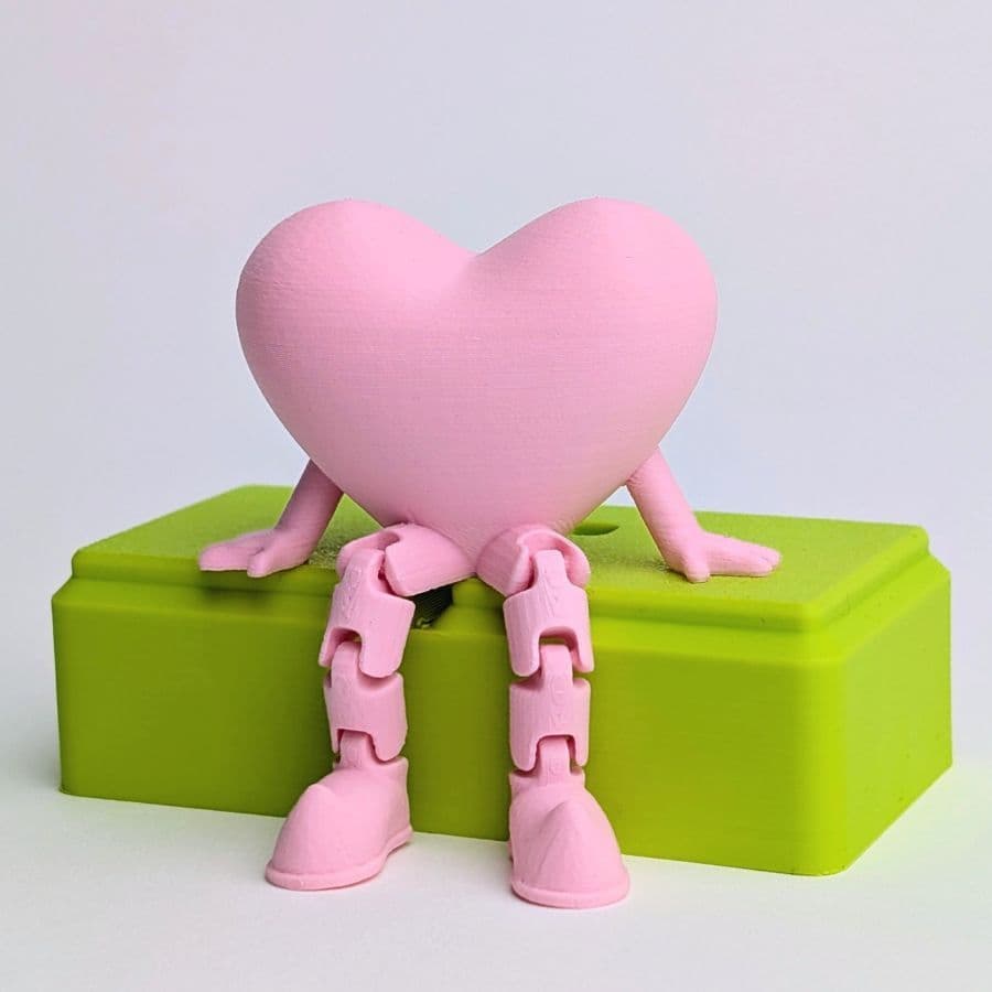 Coração Articulado Decorativo Impresso 3D