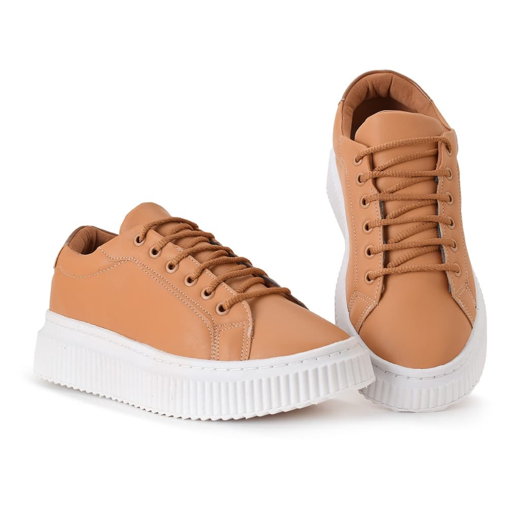 Tênis Feminino Casual Uso Diario Trabalho Academia tenis plataforma social minimalista confortável