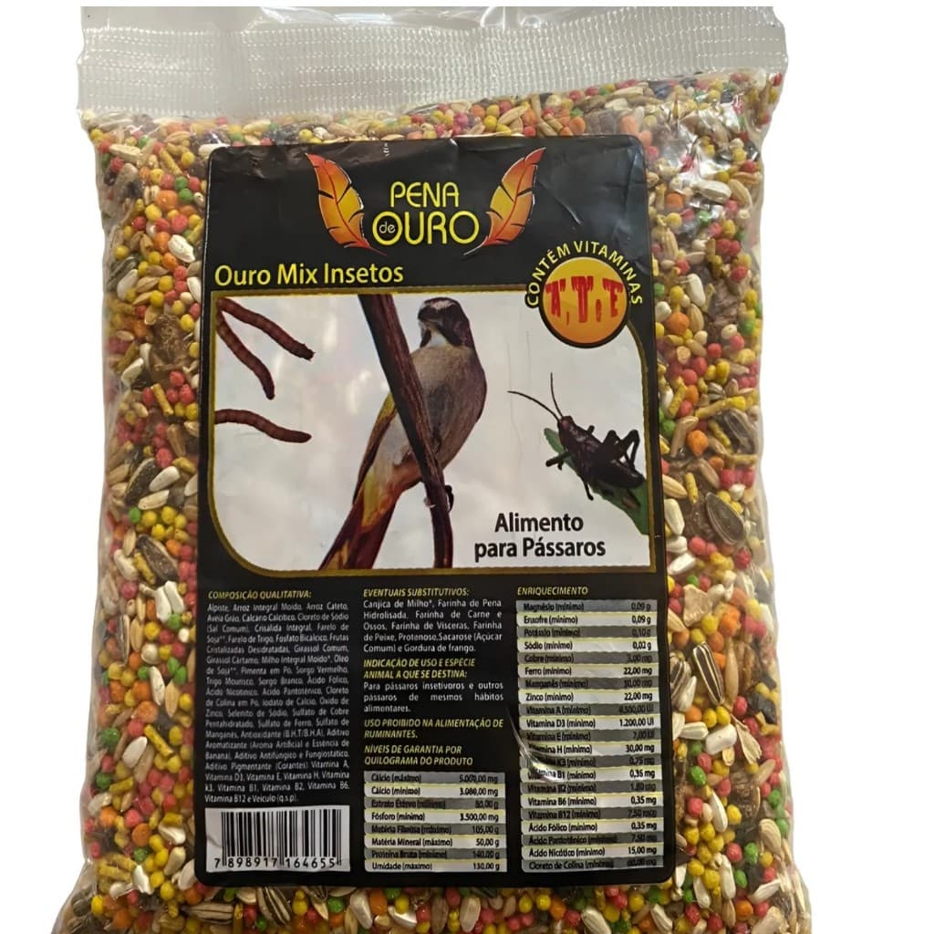 Farinha Integral Ouro Mix Insetos Trinca Ferro Coleiro