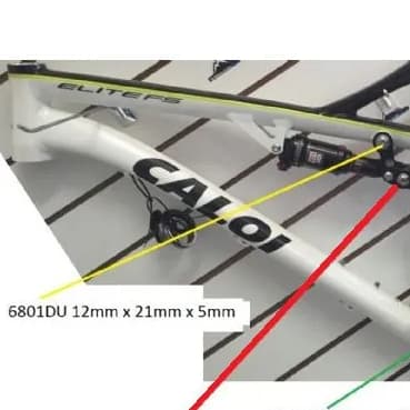 Parafuso do link da Caloi Elite FS 2018 6801DU 12x21x5mm Conforme imagens reais do produto