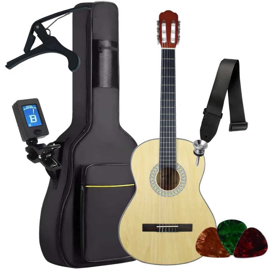 Kit Violão Acústico Bravo Music An300 Nylon Clássico + Acessórios