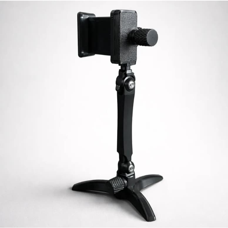 Suporte Ajustável para Celular de Mesa – Orientação e Ângulo Personalizáveis, Ideal para Vídeos e Chamadas