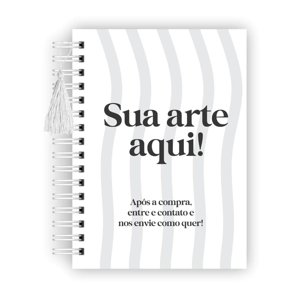 Kit 10 cadernos Personalizadas Sua arte, empresa, logo, nome