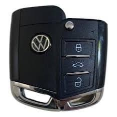 Chave Canivete Linha VW Novo Controle Remoto Preto FKS