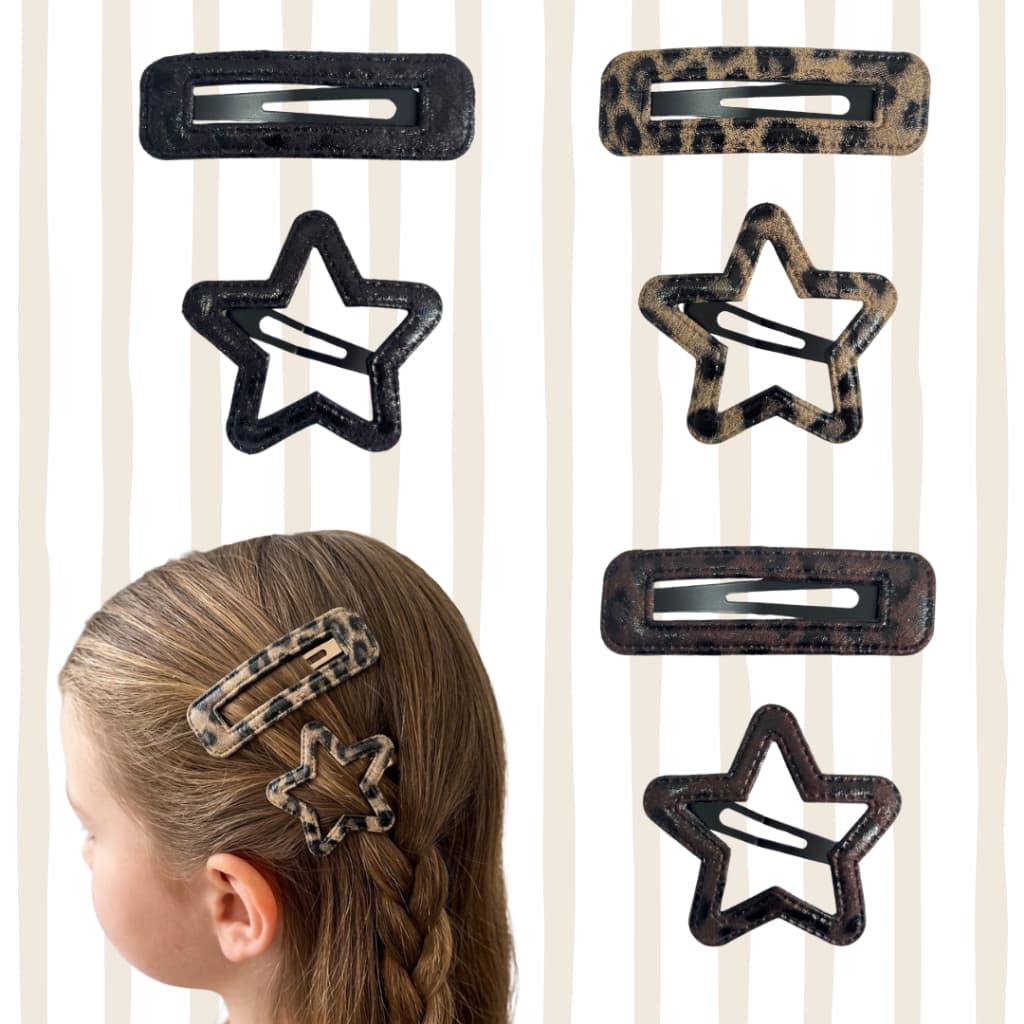 Kit 2 Tic Tac Hair Clip Presilha Prendedor de Cabelo Cores Aleatórias