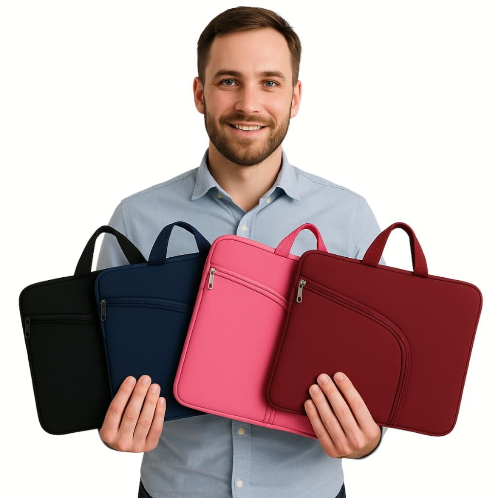 Case Capa Notebook Universal 13 14 15.6 17 Polegadas com Alça e Bolso Externo
