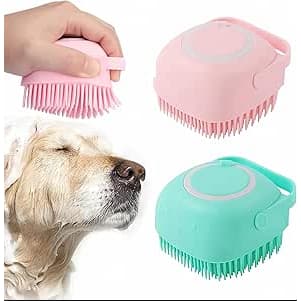 Esponja De Banho Rosa Em Silicone Com Dispenser Sabonete
