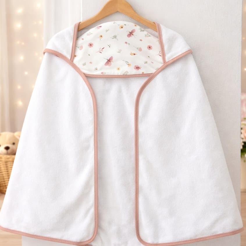 Toalha de banho bebê com capuz infantil menina menino macia absorvente varias estampas