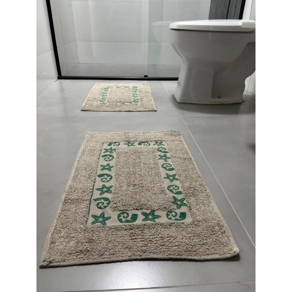 Tapete para banheiro ou capacho de porta 100% algodão