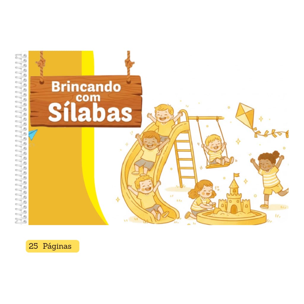 Apostila de Alfabetização | Brincando com as silabas | Textos Fáceis e Ilustrados | Leitura Infantil | 25 Pág
