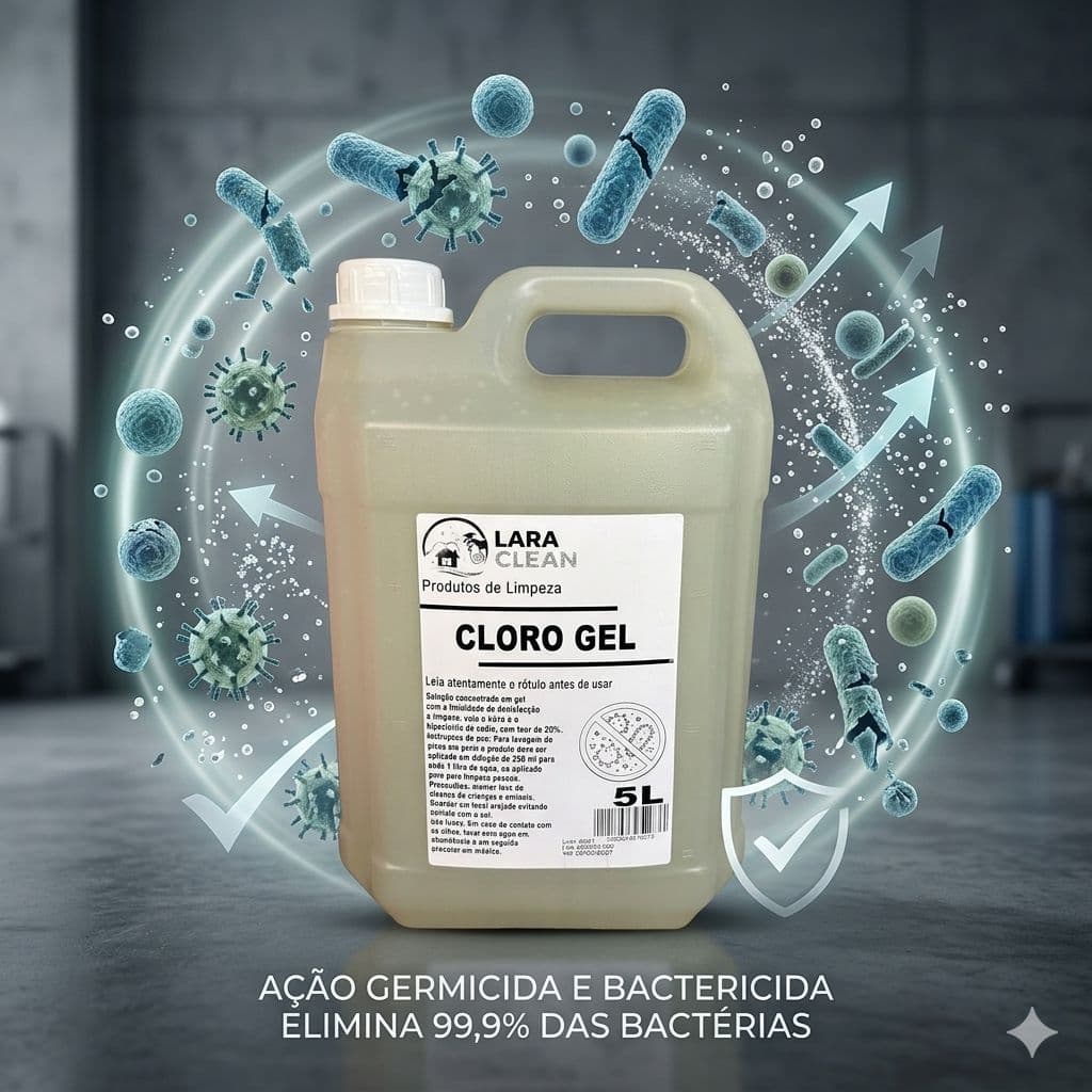Cloro em Gel Concentrado 5L - Lara Clean