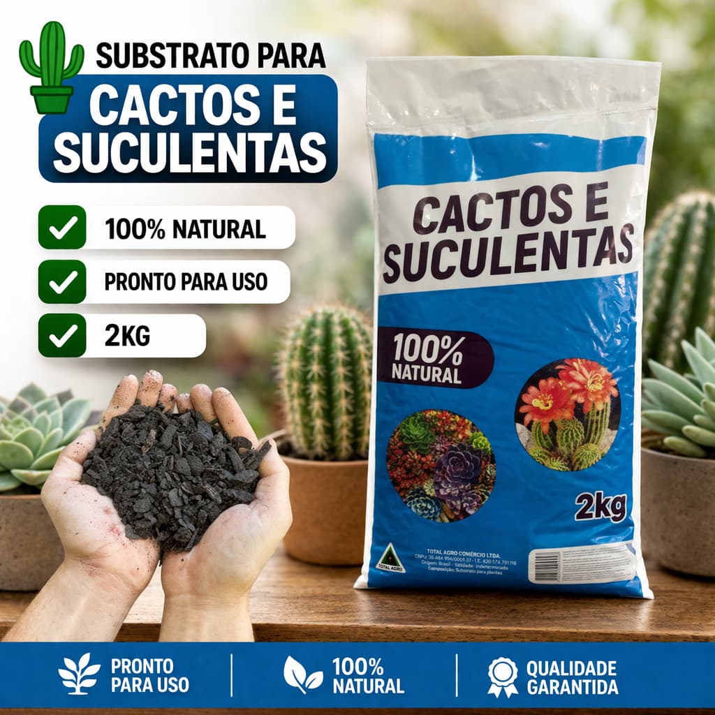 Substrato Cactos Suculentos 2kg Total Agro