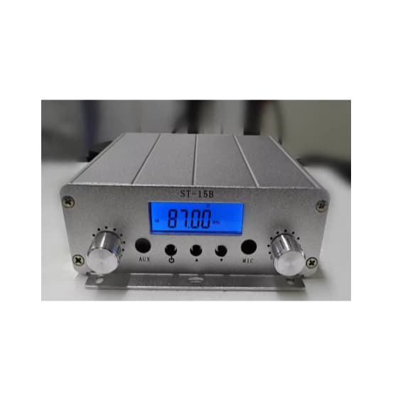 Transmissor de transmissão FM 76MHz-108MHz 15W  estéreo transmissão de rádio Fm ST-15B 15W
