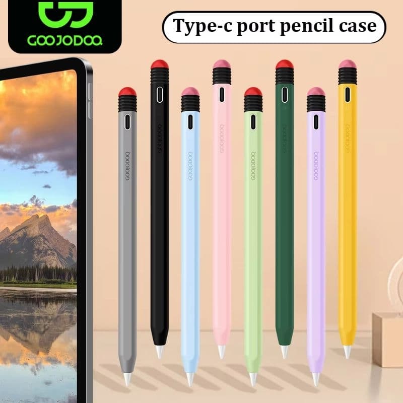 Capa de silicone para canetas stylus Ipad Goojodoq