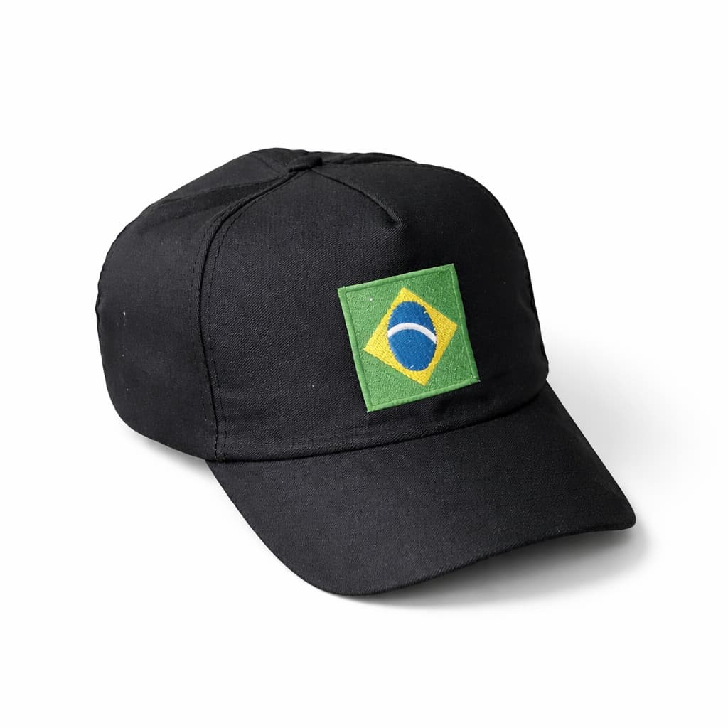 Boné Do Brasil Trucker Bordado Aba Curva Ajustável Várias Cores Chapéu Seleção Copa Do Mundo Unissex Premium