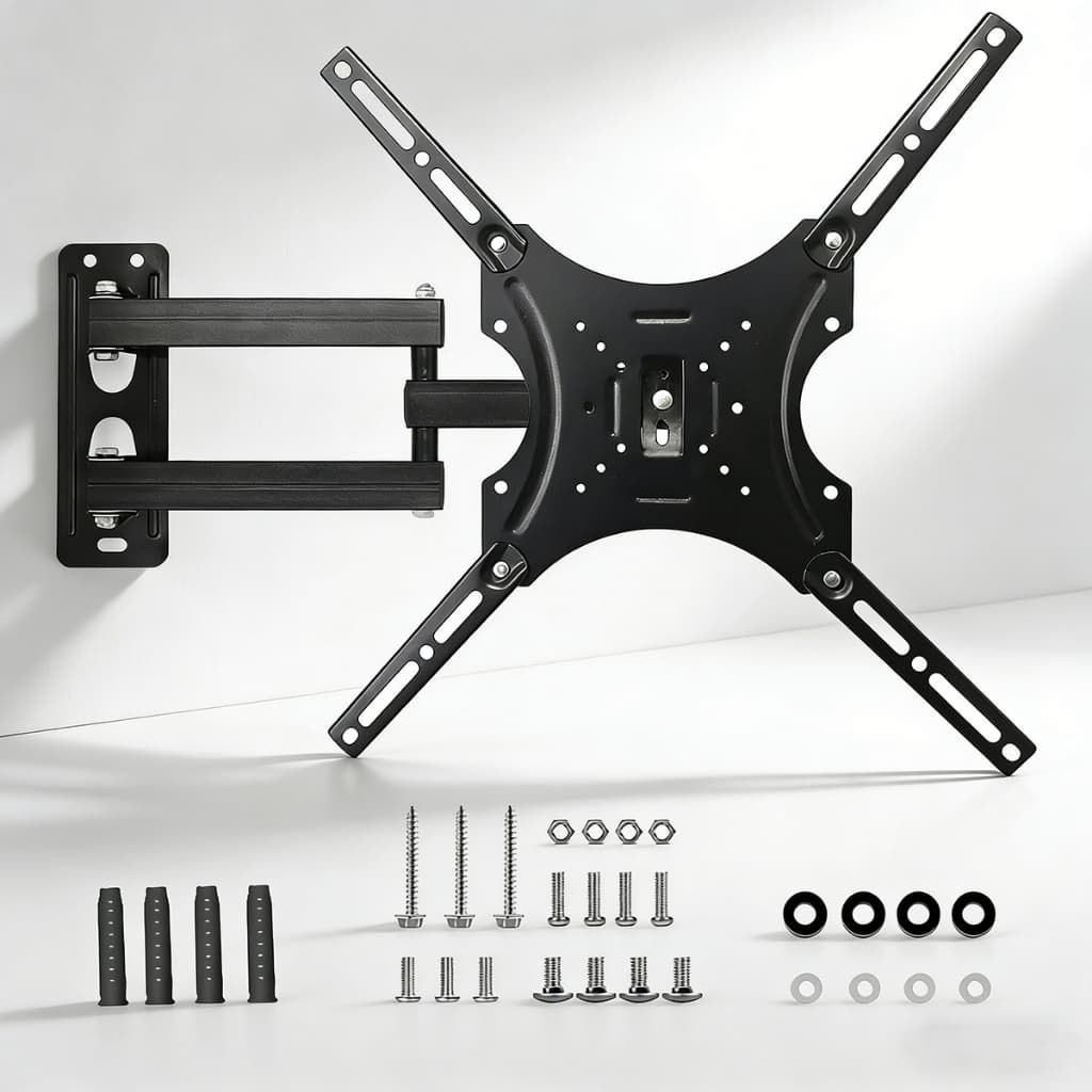 suporte tv articulado giratório metálico 14 a 55 polegadas reforçado ajustável para led lcd